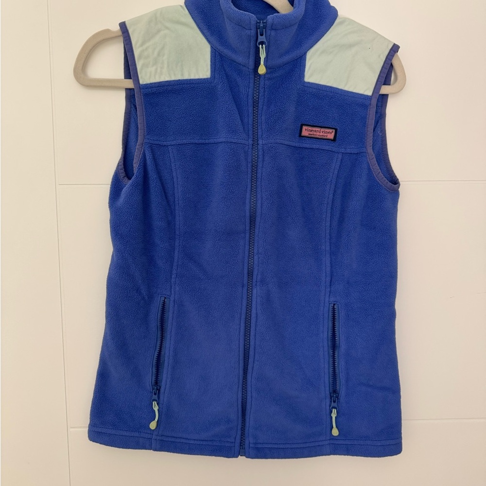 Vineyard Vines Blue Fleece Vest